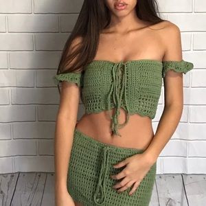 Crochet two piece set / co-ord